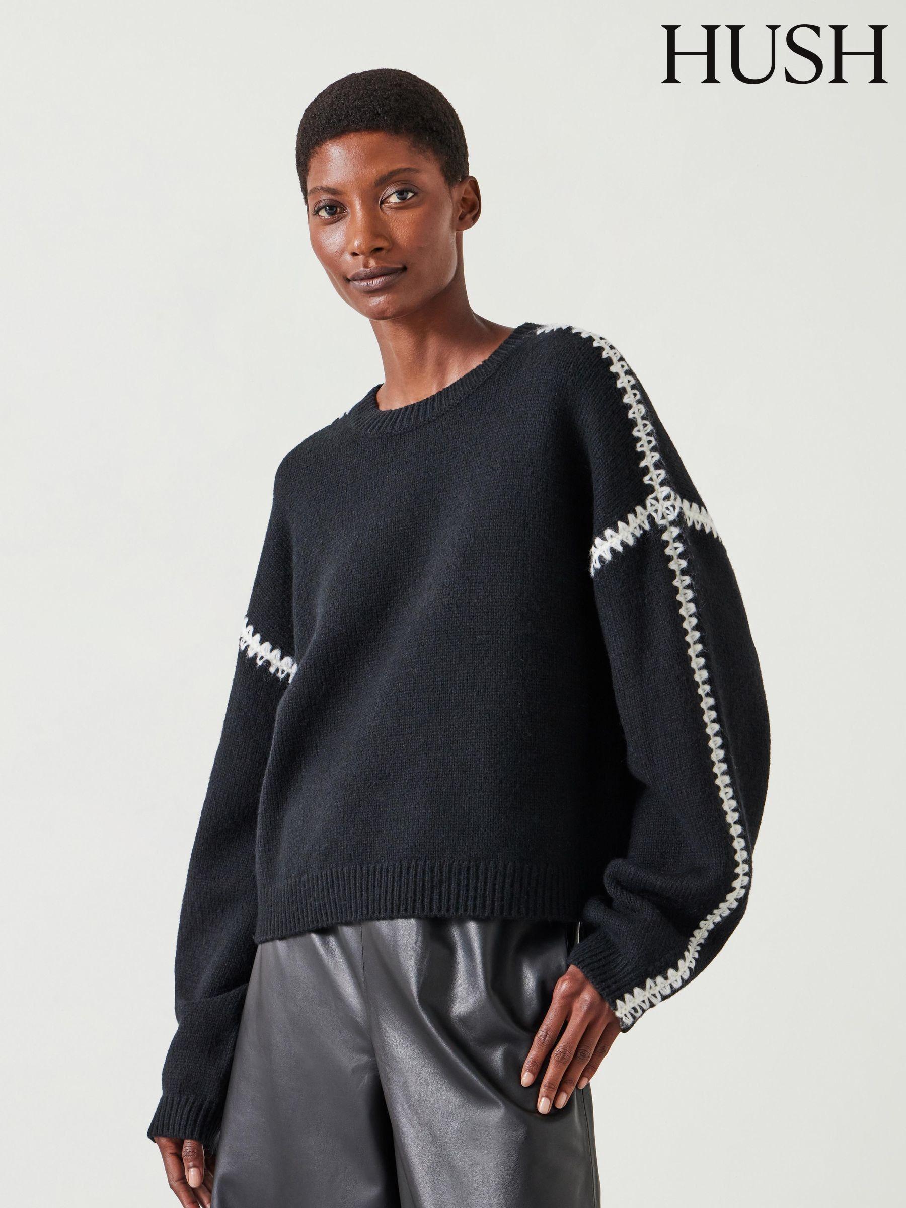 Hush Black Print Jumpers Next Luxembourg