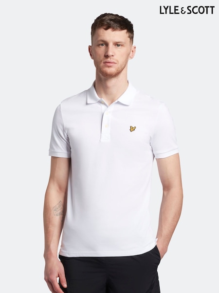 Lyle & Scott White Plain Polo Shirt (AU7417) | 3,304 UAH