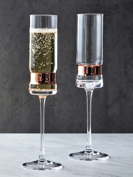 Anton Studio Designs Set Of 2 Soho Champagne Flutes (AU7494) | € 40