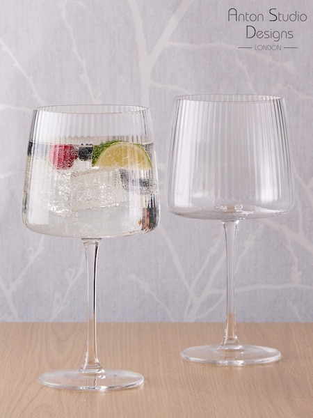 Anton Studio Designs Set of 2 Clear Empire Gin Glasses (AU7527) | €32