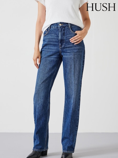 Hush Blue Elliot High Waisted Straight Jeans (AU7560) | €114