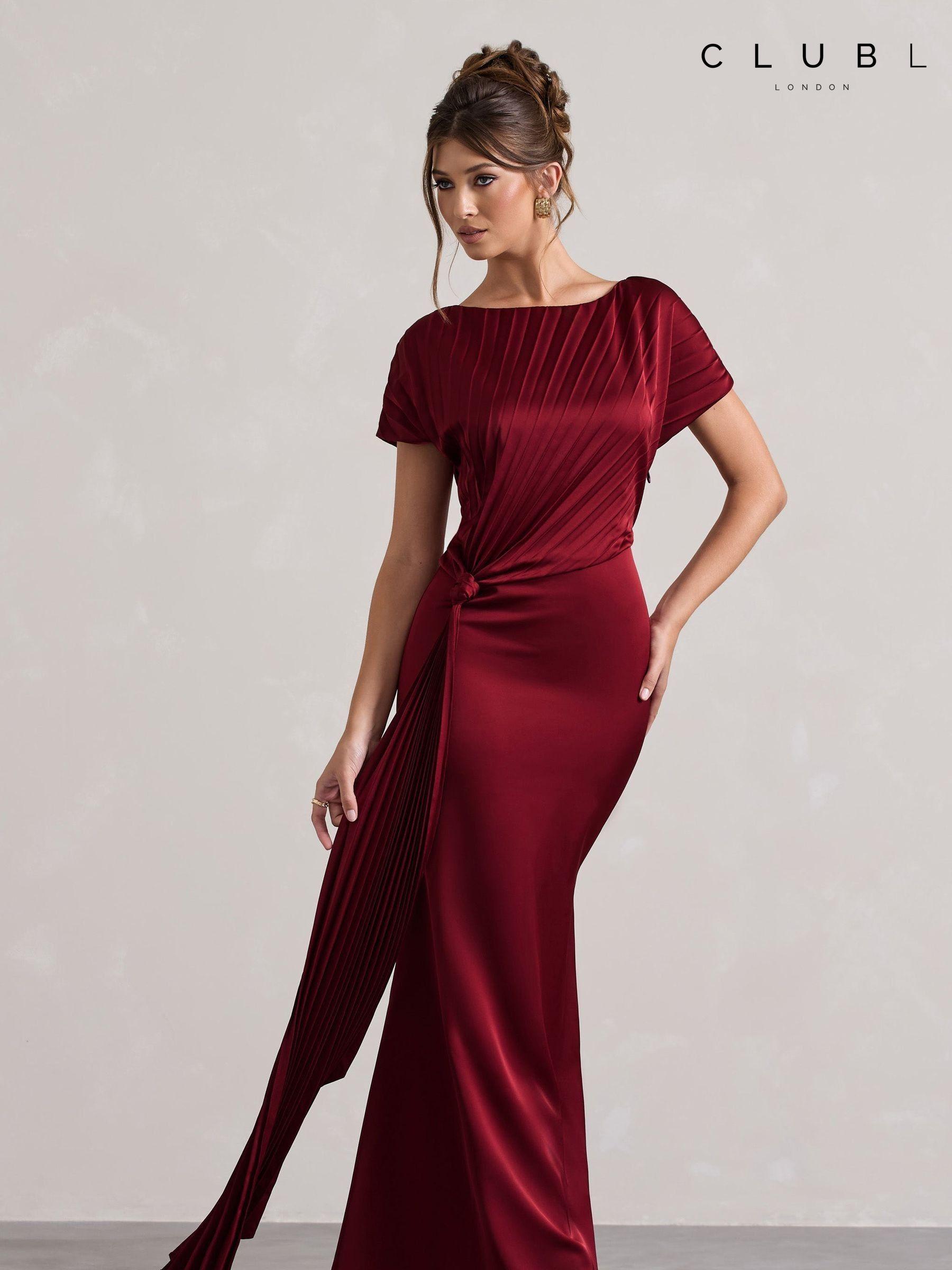 Plain satin dress discount