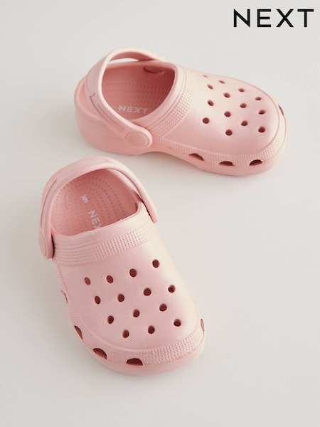 Pink Rust Wide Fit (G) Clogs Sandals (AU7597) | €11 - €12