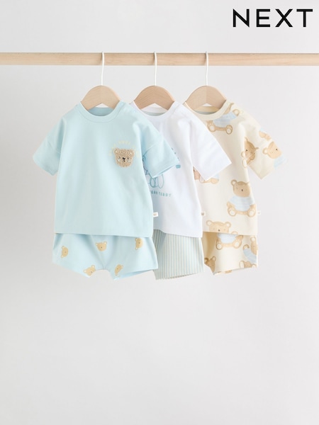 Blue Bear Baby Tops and Shorts Set 6 Piece (AU7613) | €40 - €42