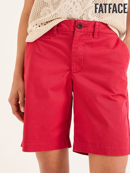 FatFace Sandown Rust Red Chino Shorts (AU7641) | €58