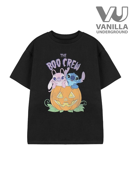 Vanilla Underground Grey Girls 100% Cotton Disney Lilo And Stitch Licensed Halloween T-Shirt (AU7663) | €20