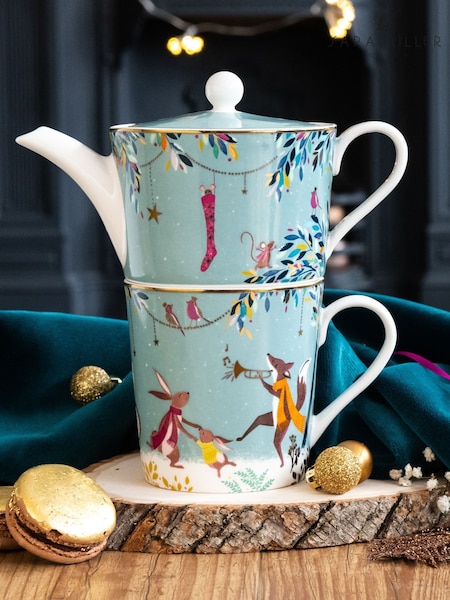 Sara Miller Multi Woodland Tales Merry Band Tea for One (AU7713) | €53