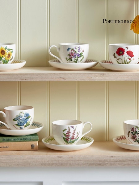 Portmeirion Multi Botanic Garden Meadow Set of 6 Teacups & Saucers (AU7741) | €180