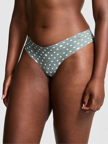 Victoria's Secret PINK Faded Sage Green Thong Knickers (AU7850) | €10.50