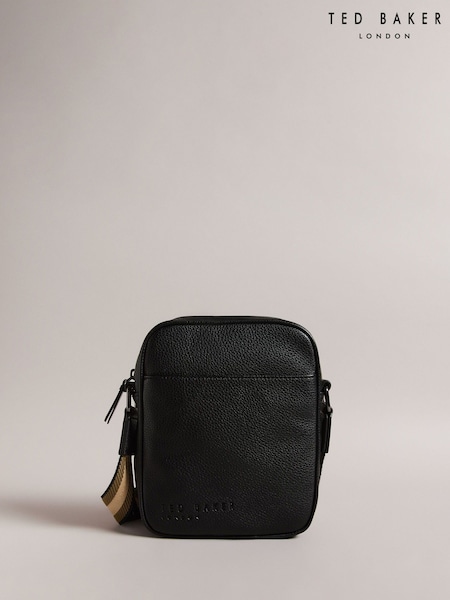 Ted Baker Black Kiian PU Webbing Cross-Body Bag (AU7877) | AED538