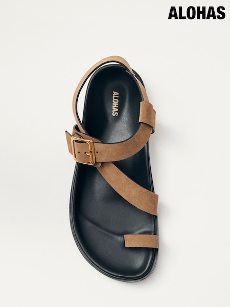 Alohas Tan Brown Siren Sandals (AU7897) | €229