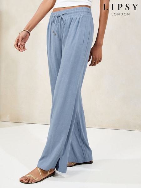 Lipsy Blue Wide Leg Trousers (AU7899) | ₪171