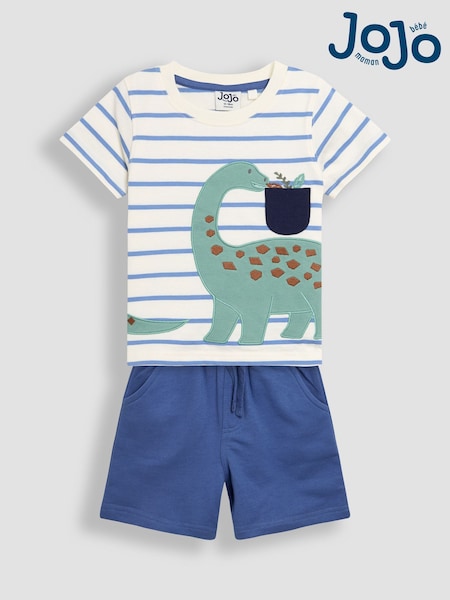 JoJo Maman Bébé 2-Piece Appliqué T-Shirt & Short Set (AU7914) | 194 LEI - 216 LEI