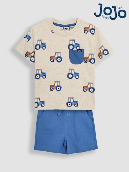 JoJo Maman Bébé 2-Piece Printed T-Shirt & Short Set (AU8018) | 41 € - 46 €