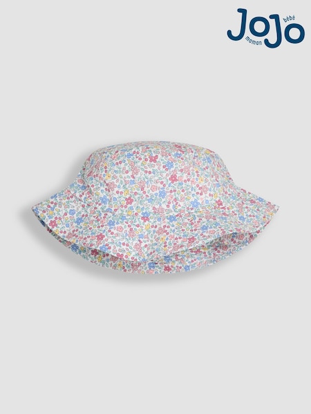 JoJo Maman Bébé Pink Ditsy Floral Pretty Sun Hat (AU8022) | €22