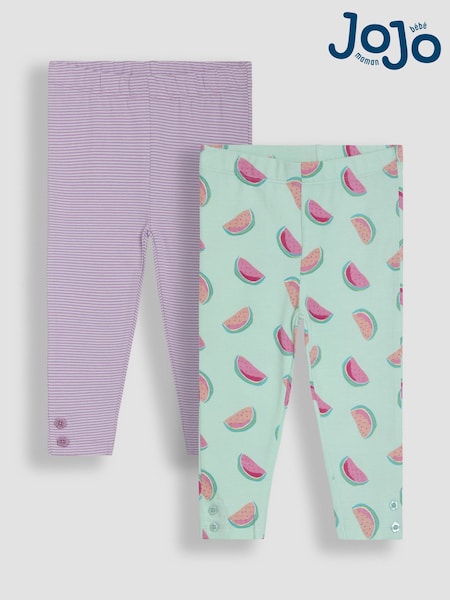 MintGrün Wassermelone - JoJo Maman Bébé Leggings 2 Pack (AU8023) | 34 € - 38 €