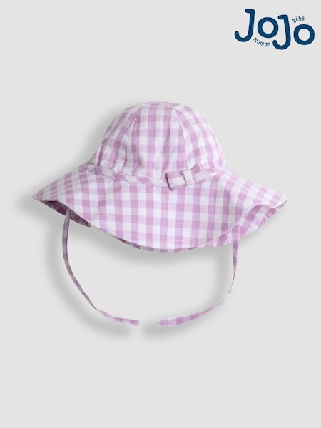 Vichykaros, Flieder-Violett - Jojo Maman Bébé Sonnen-Schlapphut (AU8031) | 21 €