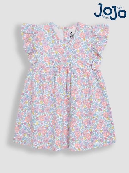 Flieder/Violett geblümt - JoJo Maman Bébé Wickelkleid aus 100% Baumwolle (AU8032) | 30 € - 35 €