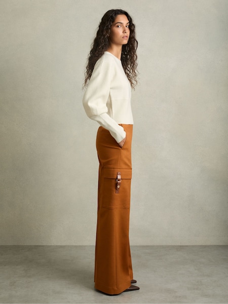 Reiss Mariane Wide-Leg Combat Trousers With Cotton (AU8077) | ‏1,443‏₪