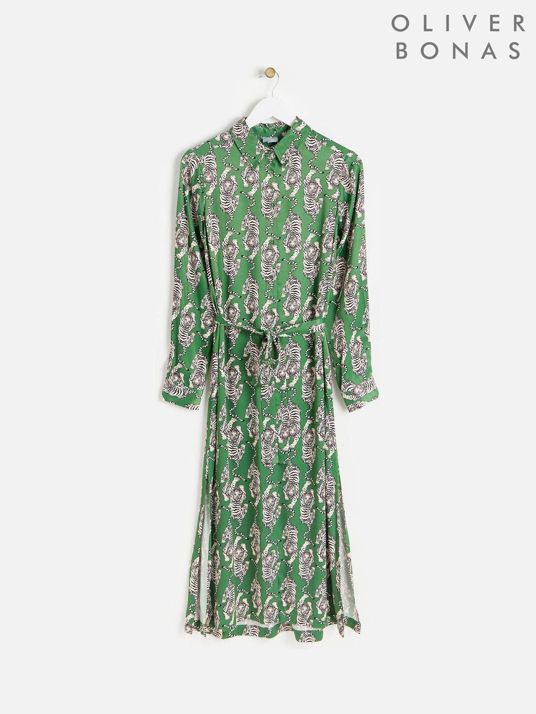 Green Shirt Dress Print Casual Dresses Next Luxembourg