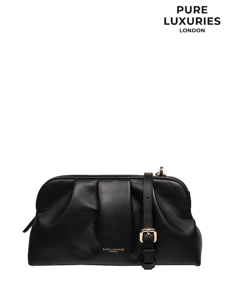 Musta - Pure Luxuries London Kimberly Leather Cross Body ja Kirjekuorilaukku Laukku (AU8528) | €93