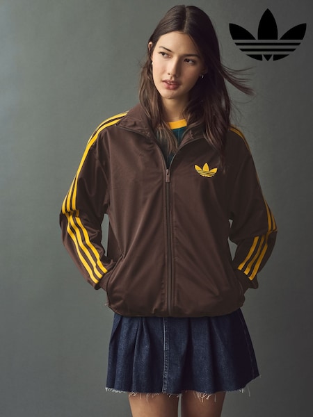adidas Originals Brown/Yellow Firebird Track Top (AU8591) | kr1 000