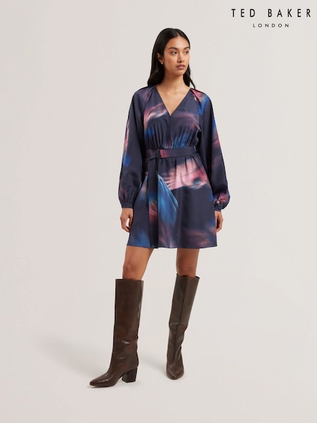 Ted Baker Alte Printed Belted Mini Dress (AU8715) | €211