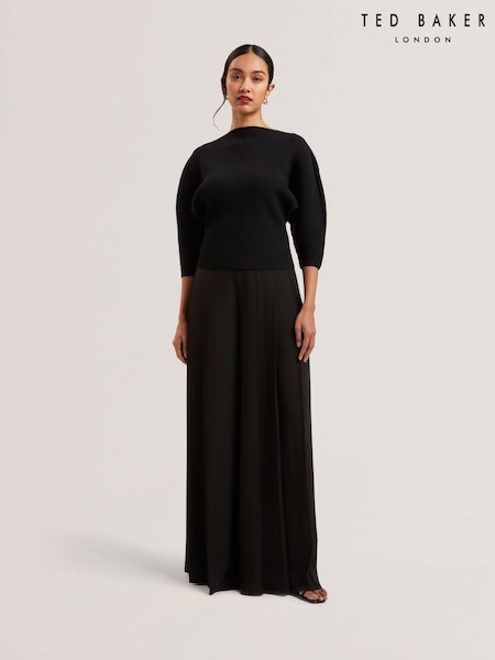 Ted Baker Pleata Box Pleat Wide Leg Trousers (AU8728) | €282