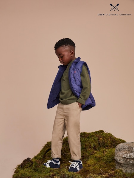 Crew Clothing Company Green 100% Cotton Heritage Half Zip Knit Sweater (AU8741) | €42 - €53