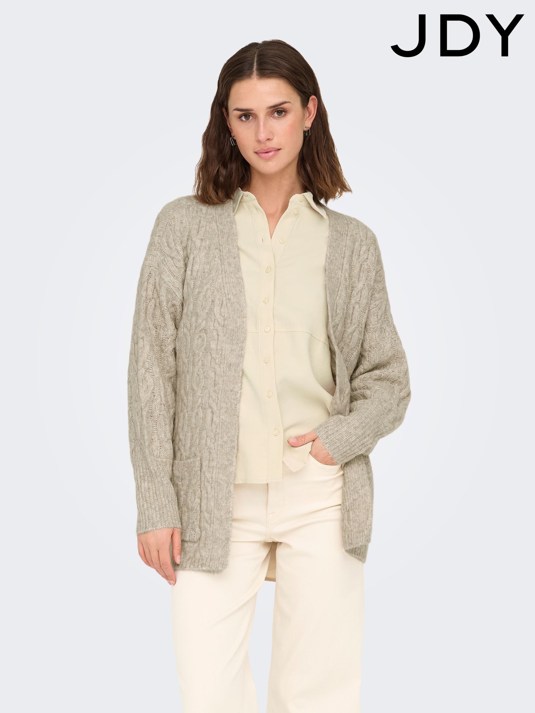 Long wool cardigan womens best sale