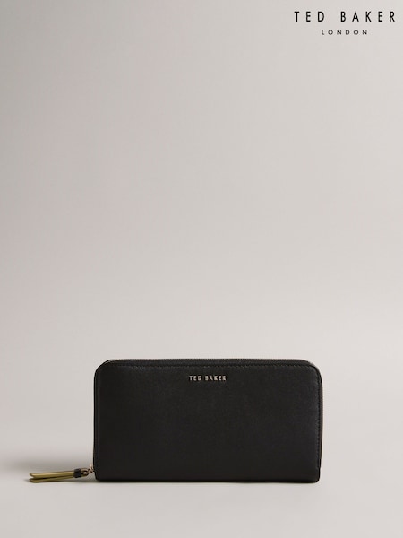 Ted Baker Black Large Darciea Branded Webbing Zip Around Purse (AU8751) | R$ 890