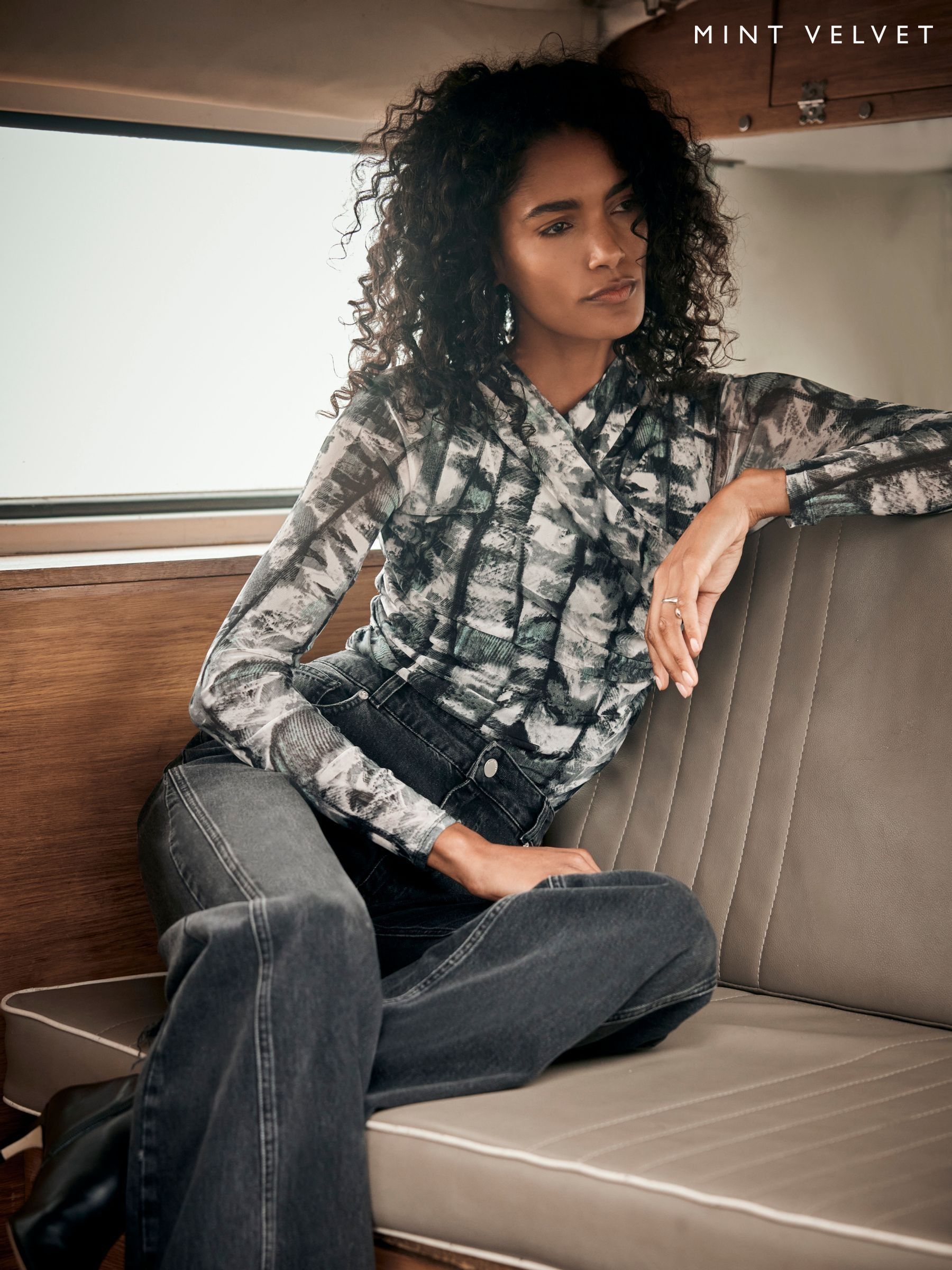 Women s Mint Velvet Print Casual Tops Next Luxembourg