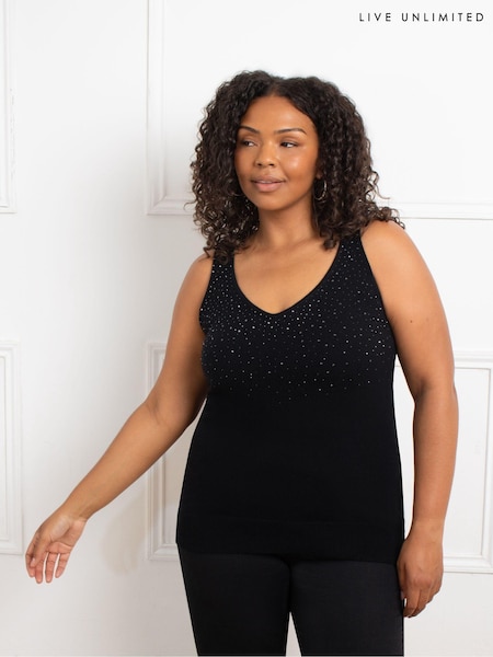 Live Unlimited Stud Knitted Vest (AU8950) | €45