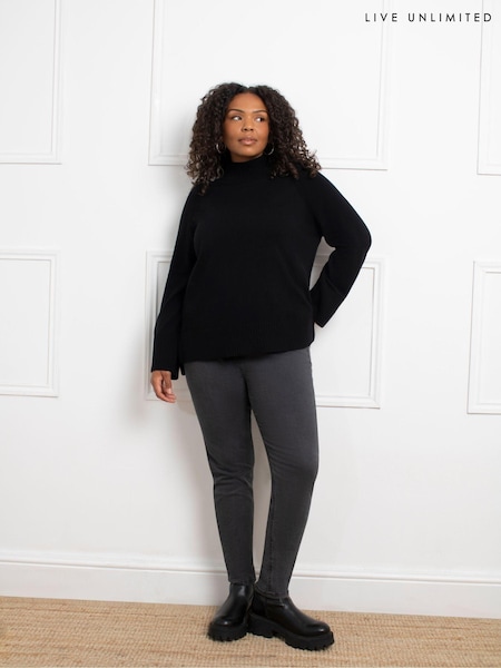 Live Unlimited Mock Neck Jumper (AU8953) | 330 LEI