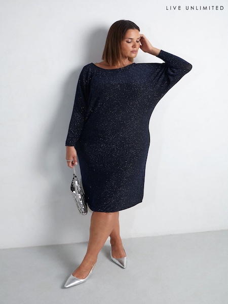 Live Unlimited Sparkle Jersey Midi Dress (AU8958) | €54