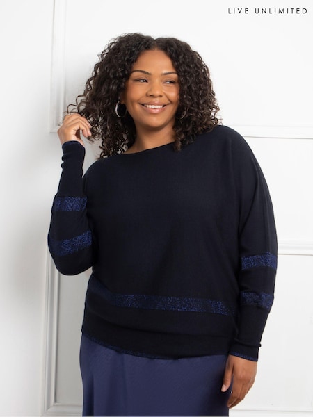 Live Unlimited Metallic Stripe Jumper (AU8960) | 330 LEI