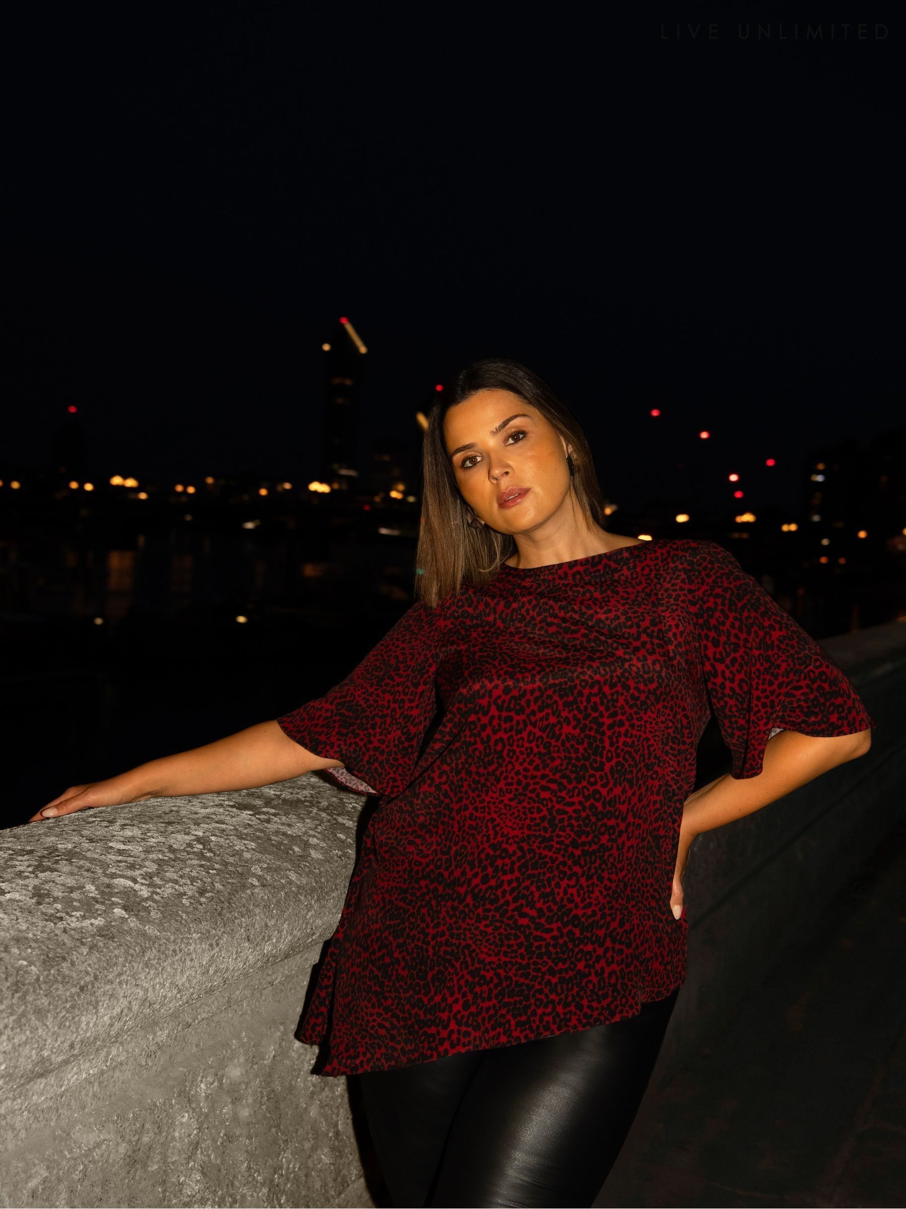 Women s Red Animal Print Tops Next Ireland