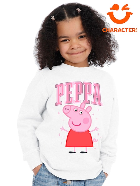 Character White Peppa Pig Peppa And Stars Sweatshirt (AU8977) | €11