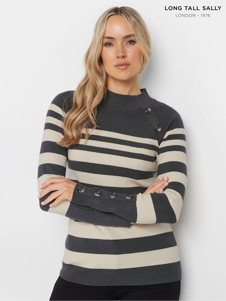 Long Tall Sally Premium Button Jumper (AU9005) | 203 LEI