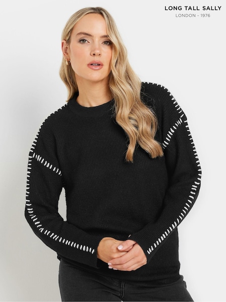 Long Tall Sally Black Blanket Jumper (AU9021) | €47