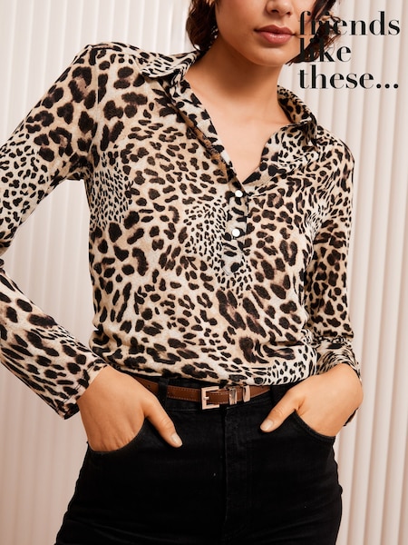 Friends Like These Natural Animal Long Sleeve Jersey Shirt (AU9056) | €25