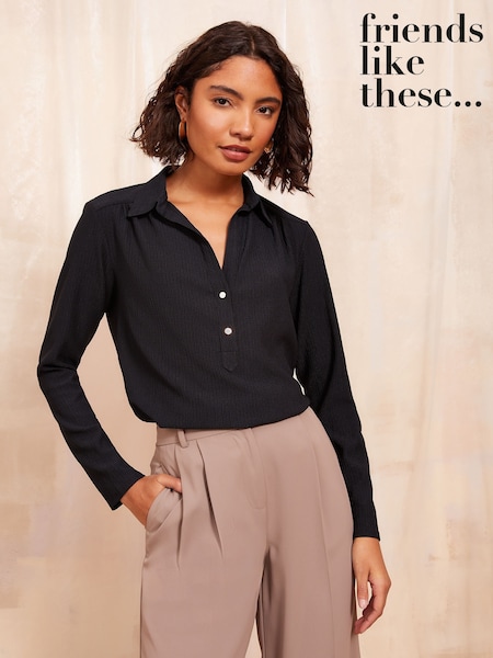 Friends Like These Black Long Sleeve Jersey Shirt (AU9058) | €45