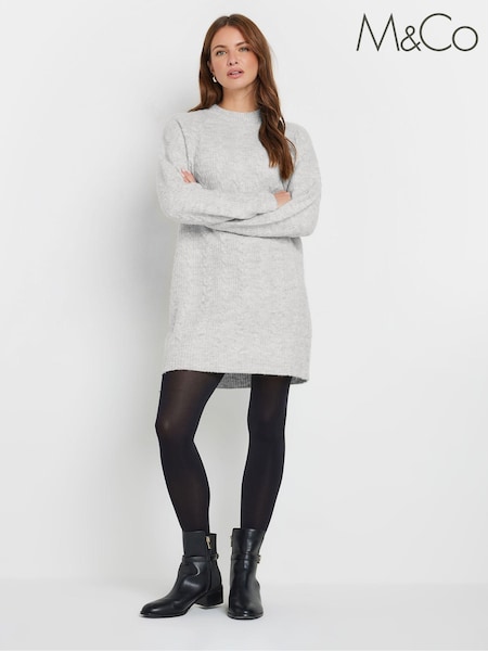 M&Co Grey Cable Tunic (AU9063) | €55