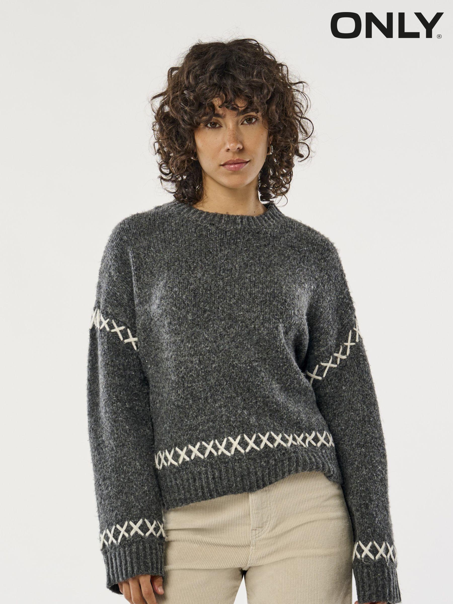 Only Oversized Long Sleeve Round Neck Jumpers Next Luxembourg