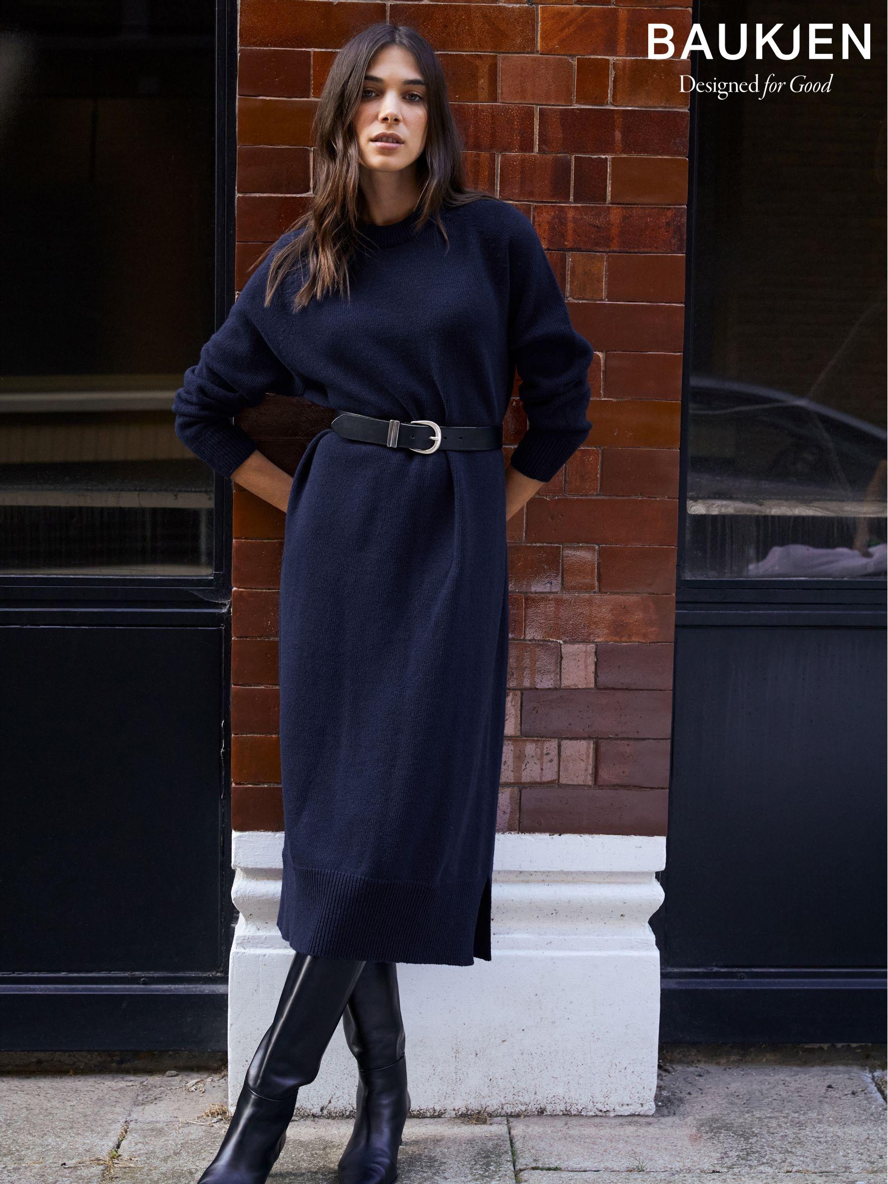 Blue Jumper Dress Plain Long Sleeve Workwear Dresses Next Luxembourg