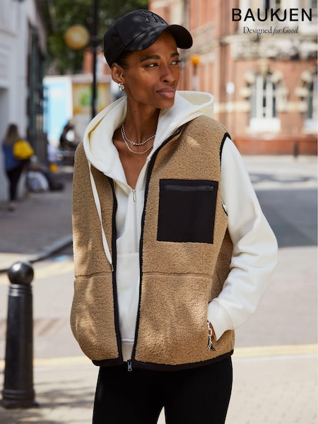 Baukjen Elif Fleece Brown Gilet (AU9306) | €185