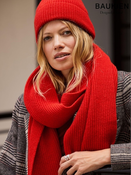 Baukjen Red Alina Recycled Wool Scarf (AU9311) | €56