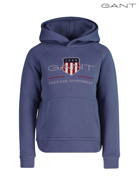 GANT Navy Kids Shield Logo Hoodie (AU9473) | €93