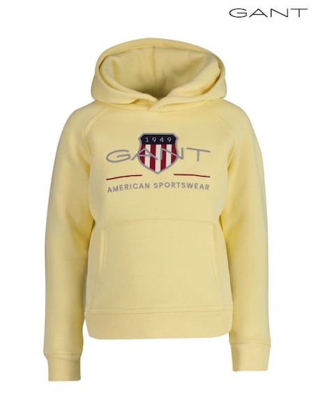 GANT Yellow Kids Shield Logo Hoodie (AU9475) | €92