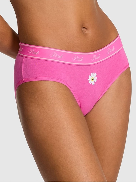 Victoria's Secret PINK Pink Gossip Hipster Cotton Logo Knickers (AU9512) | €10.50